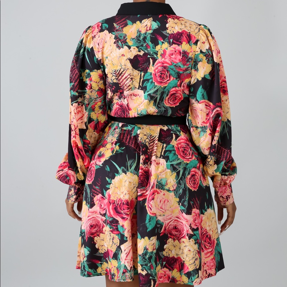 Final Sale Fabulous Floral Dress (Size Up) - Picture 3 of 3